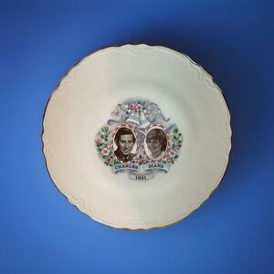 Royal Worcester PorcelainCharles & Diana Wedding Trinket Dish 1981 Vintage